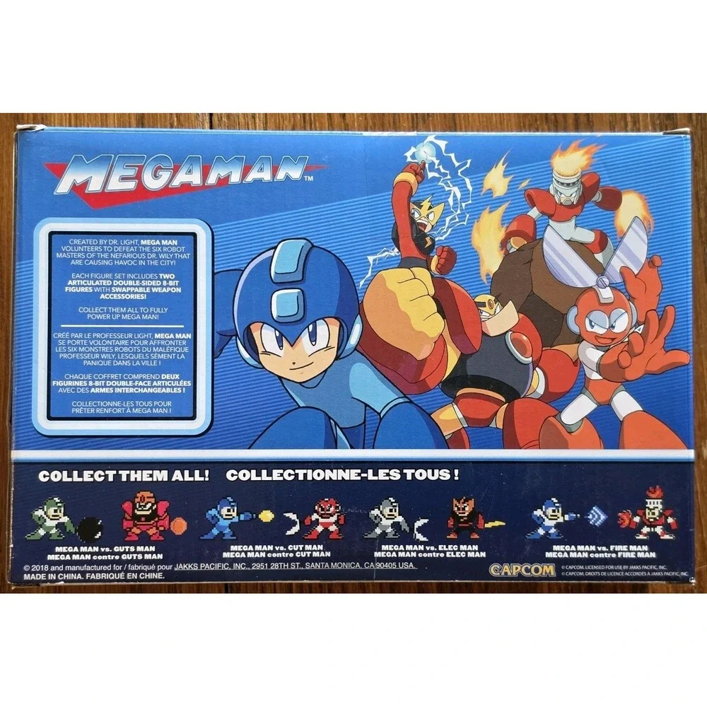 *New* MegaMan Classic 8-Bit Figures 2-Pack Mega Man Vs. Cut Man 30th Anniversary